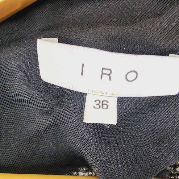 Iro Bessie Melange Zip Front Knit Jacket 36 2 S - Picture 8 of 9